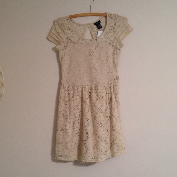 Cream Lace Dress