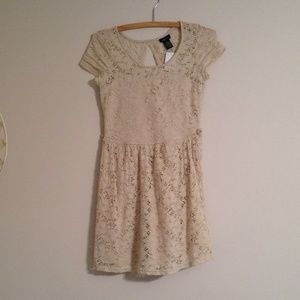 Cream Lace Dress