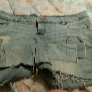 Shorts and black beaded necklace bundle.