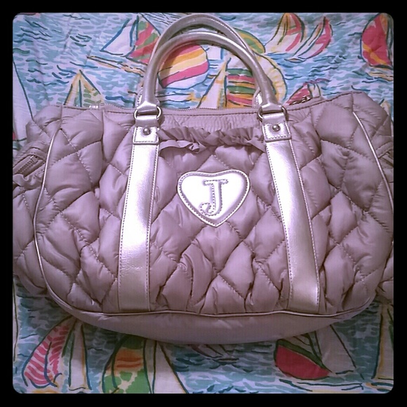 Juicy Couture grey puffer purse! Never used!