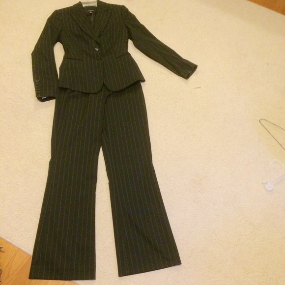 Like New Black Pinstripe Suit