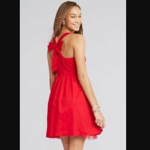 Delia's red dress