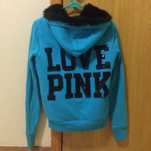 Pink Victoria's Secret Fur-Lined Coat