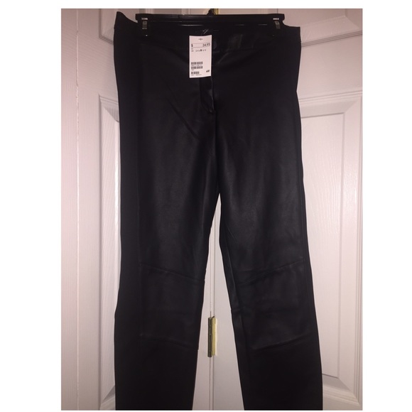 Faux Leather Black Pants