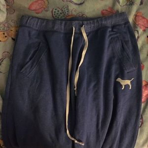 blue VS PINK sweatpants