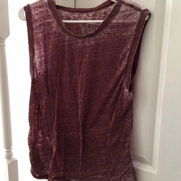 acid wash muscle tee 💋