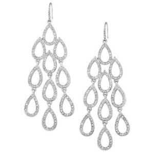 ABS by Allen Schwartz Crystal Chandelier Earrings