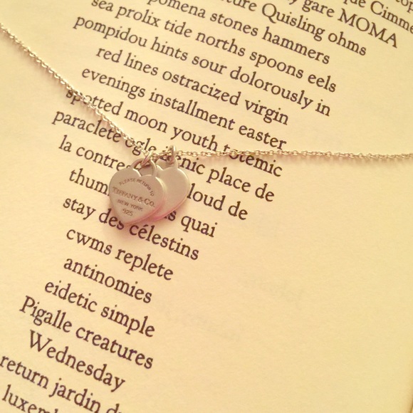 Tiffany and Co. Two-Heart Pendant on 16 in. Chain