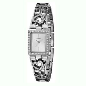 GUESS women's Lacey Heart self-adjustable watch