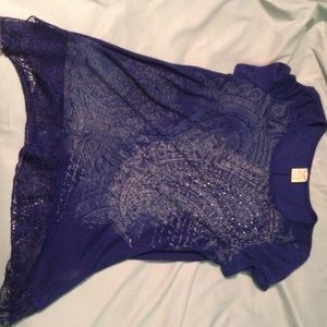 Studded top with lace bottom