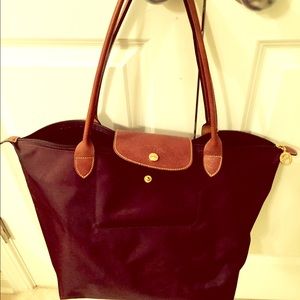 Brown Longchamp Tote