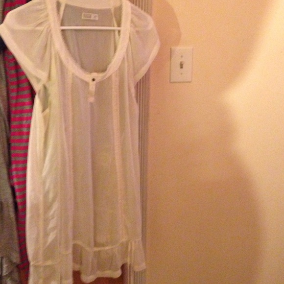 Maternity sheer shirt