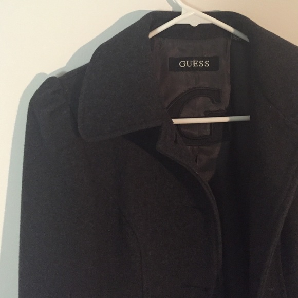 Charcoal Grey GUESS wool coat - Picture 4 of 4