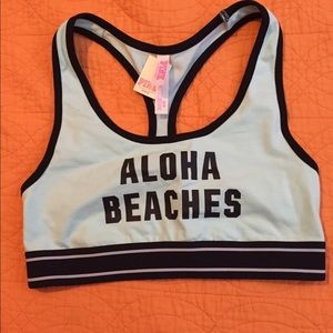 Aloha Beaches Pink Nation Sports Bra w/ free panty