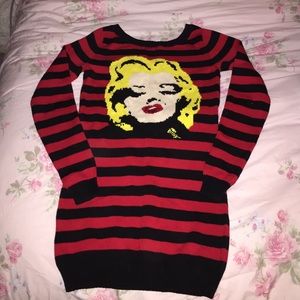 Betsey Johnson Stripped Marilyn Sweater!!