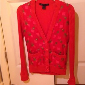Marc by Marc Jacobs silk and cashmere red cardigan
