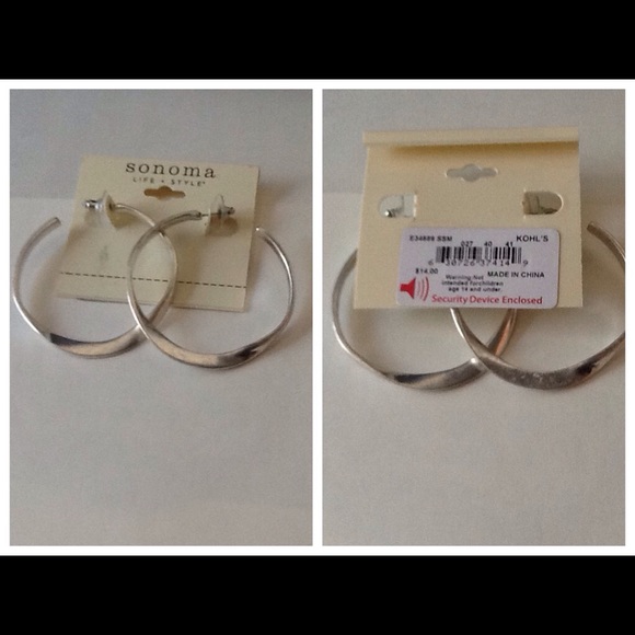 Sonoma by Kohl's  silver plated earrings