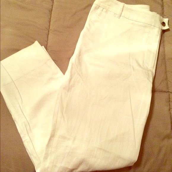 H&M white slacks women size 12