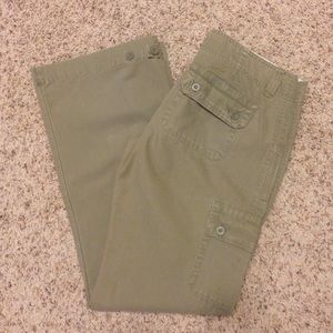 GAP Green Bootcut Cargo Pants