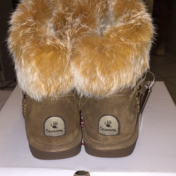 Bearpaw Tigris Genuine Rabbit Fur & Sheepskin Boot - Picture 2 of 3