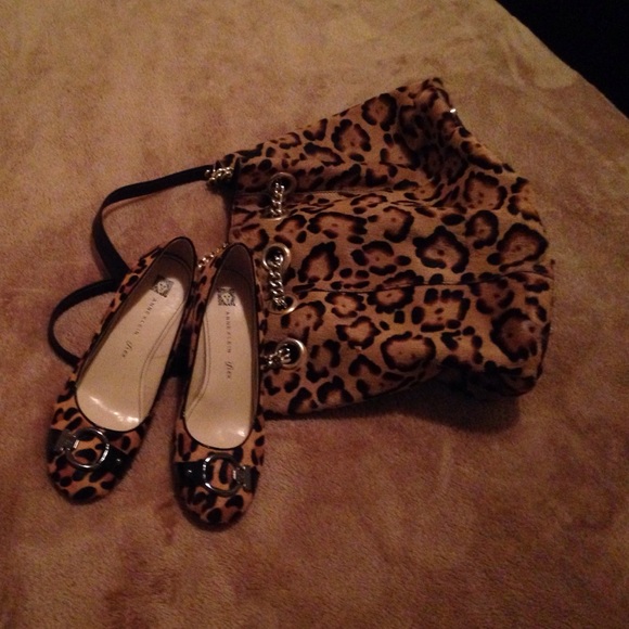 Leopard shoes.