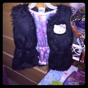 Kids small fur vest