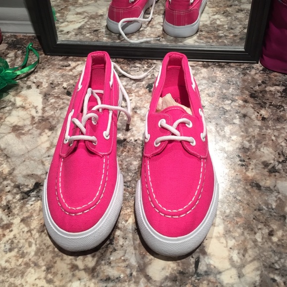 Pink sneakers