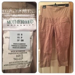 2 black and Nude maternity Capris