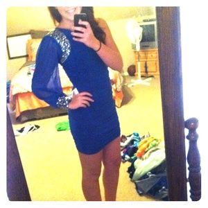 Royal blue dress worn once