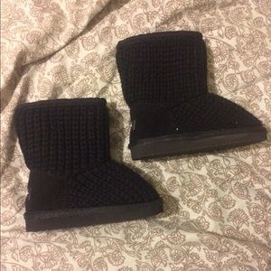 NWOT Black boots toddler girls size 7
