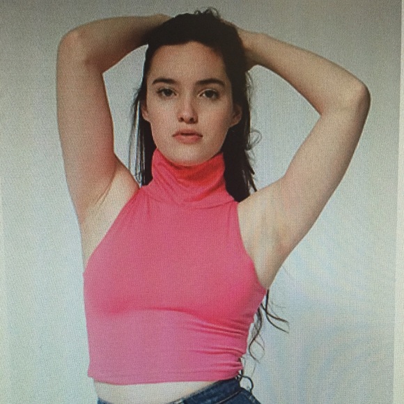 Turtleneck crop top