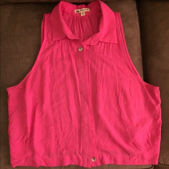 Button up crop top
