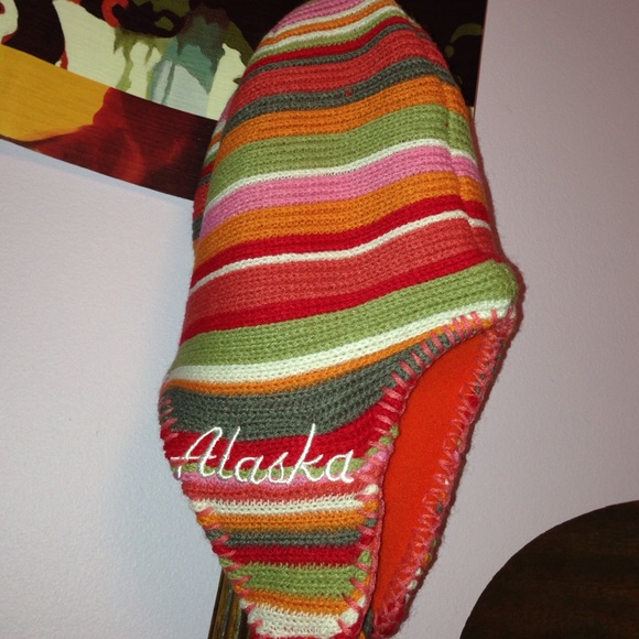 A hat that says Alaska on it .. It's a winter hat
