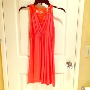 Orange sun dress
