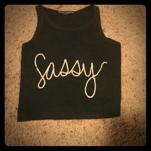 Brandy sassy crop top