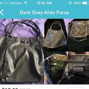 Dark Grey Aldo Purse