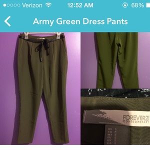 Army Green Dress Pants