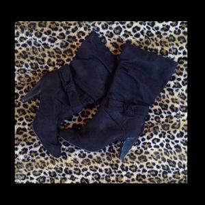 Black high heel boots