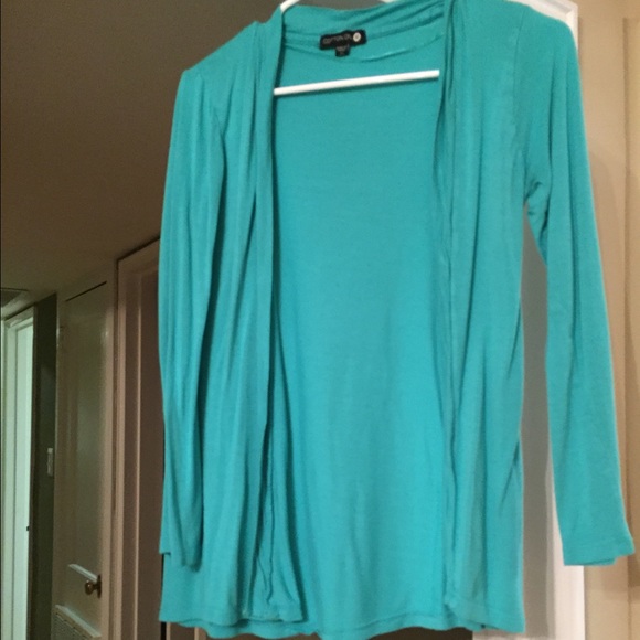 Teal Open Cardigan