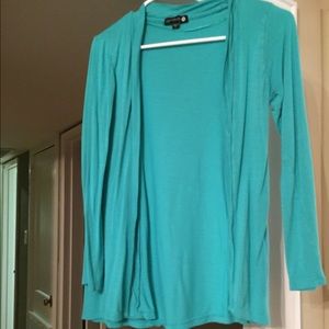 Teal Open Cardigan
