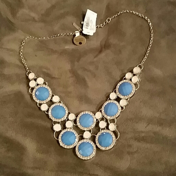 Blue statement necklace
