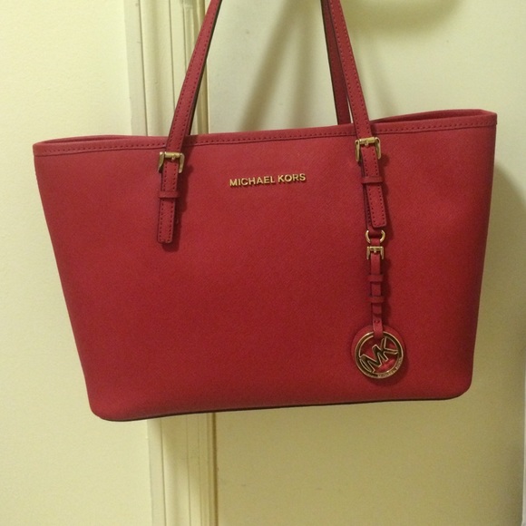 Red Michael Kors bag