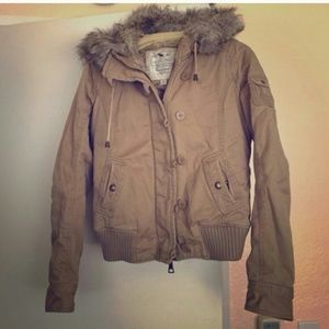 Tan Abercrombie and Fitch Coat