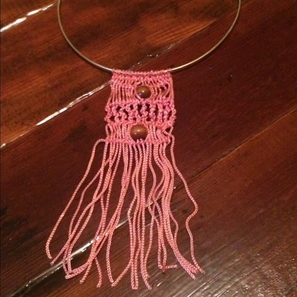 Circle necklace hippie style