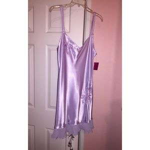 Purple Flower Short Nightdress