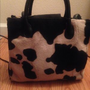 Cow print purse
