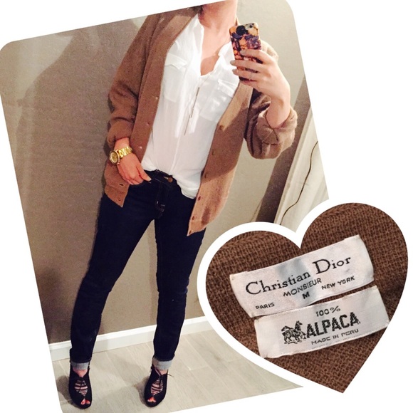 Authentic Vintage Christian Dior alpaca cardigan - Picture 3 of 4