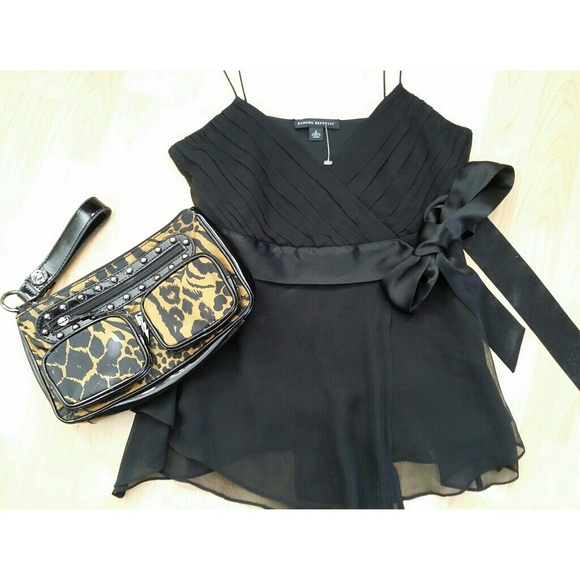 [Banana Republic] Black Beauty Cami blouse sz 2