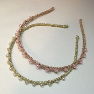 Handmade headband pearl