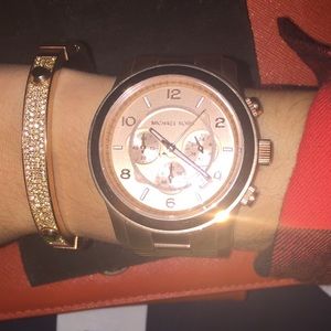 •HOLD•Michael Kors Runway Rose gold watch